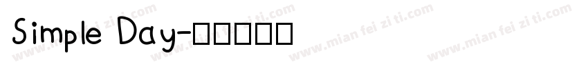 Simple Day字体转换
